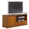 Image de Meuble Tv Merisier 60 Pouces 1 Porte 2 Tiroirs L 134.9 H 58.7 P 46.5 Cm