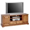 Image de Meuble Tv 60 Pouces Merisier 2 Portes 2 Tiroirs 6 Niches L 158.8 H 60.3 P 46 Cm