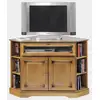 Image de Meuble tv d'angle 2 portes merisier 6751