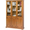 Image de Bibliothèque Merisier 6 Portes 12 Niches L 120.6 H 182.2 P 33 Cm