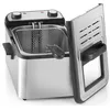 Image de FRITEUSE PRO CUVE 4L 3000W INOX KITCHENCHEF - KCPFR42PRO