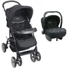 Image de Poussette + siège auto bébé TROTTINE TS Cassiope2 NoirEtoile