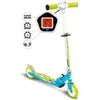 Image de Trottinette pliable avec compteur de vitesse - bleu - Skids Control