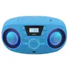 Image de Bigben cd61blusb lecteur radio cd portable usb bleu + speakers lumineux BIG3499550379310