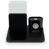 Image de Cl800i - Réveil Lumineux Et Station De Charge 4-en-1 - Lampe De Chevet Avec Différentes Intensités Et Couleurs - Noir