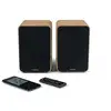 Image de Thomson Ws602duo - Ensemble De 2 Enceintes Avec Caisson En Bois - 100w - Bluetooth 5.0 - 2 Sorties Rca - Bois Clair