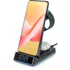 Image de Réveil Et Station De Charge Sans Fil Cl750is - Compatible Android - Bandeau Led Lumineux - Noir