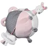 Image de Balle D'activité Bébé En Velours Rose