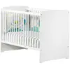 Image de Lit Bébé - 120 X 60 Cm - Babyprice Basic - En Bois Blanc