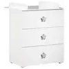 Image de Baby price commode a langer 3 tiroirs - boutons étoile gris - new basic 1P164