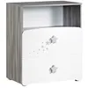 Image de Commode à langer et 1 niche en bois blanc