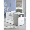 Image de Lit Combiné - 120x60cm - Evolutif En 90x190cm - Babyprice Leaf - En Bois Gris