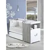 Image de Lit combiné - 120x60cm - Evolutif en 90x190cm - Babyprice Leaf - En bois gris
