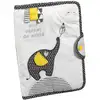 Image de Protège Carnet De Santé En Coton Gris