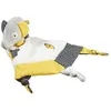 Image de Doudou mouchoir - Babyfan - Eléphant en velours gris - Mixte - A partir de 1 mois - L19xH3