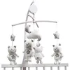 Image de Mobile musical bébé Ours en polyester blanc