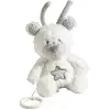 Image de Peluche Mini Musical Ours En Velours Blanc