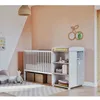 Image de Lit Combiné - 120x60cm - Evolutif en 90x190cm - Babyprice Smile - Hêtre