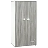 Image de Babyprice Armoire Chambre Bebe Smile Chene Silex 2 Portes