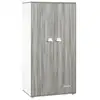 Image de Babyprice armoire chambre bébé smile chene silex 2 portes BAB3500760101186