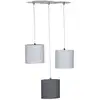 Image de Suspension Sauthon Trio Plafonnier 37x20x58,5 Cm Gris Coton