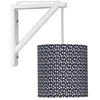 Image de Applique murale en coton Bleu marine