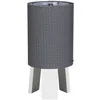 Image de Lampe De Chevet Avec Pied En Coton Gris