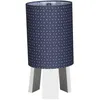 Image de Lampe De Chevet Avec Pied En Coton Bleu