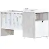 Image de Babyprice - Scandi Gris - Lit Combiné Evolutif 120x60 En 90x190