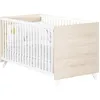 Image de Lit bébé évolutif - 140x70cm - Babyprice Scandi naturel - En bois