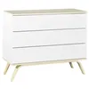 Image de Commode 3 tiroirs en bois blanc