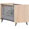 Image de Lit Bébé Sauthon Côme 60x120 Chêne Doré Gris Ombré Bois