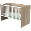 Image de Lit Évolutif Sauthon Nova 140x70 Transformable 90x190 Blanc Bois