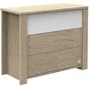 Image de Commode 3 Tiroirs Antonin - Bois Et Blanc