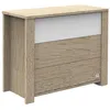Image de Commode à langer 3 tiroirs Sauthon - 112 x 52 x 95cm - Bois et blanc