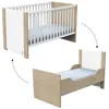 Image de Lit évolutif Sauthon - 76 x 145 x 87cm - Bois et blanc