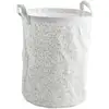 Image de Panier De Rangement Sauthon Promenons Nous 31x31x39 Cm Blanc Coton