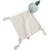Image de Doudou Mouchoir Pomme En Coton Vert