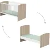 Image de Lit évolutif 70x140 sauthon access - blanc et bois KG111