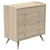 Image de Commode 3 tiroirs sauthon access - bois de chêne AX161