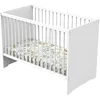 Image de Lit bébé - 120 x 60 cm - Babyprice First - En bois blanc