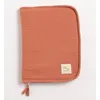 Image de Protège Carnet De Santé Sauthon Uni Terracotta Rouge Coton