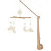 Image de Mobile musical bébé en bois avec 4 jouets - UNI VANILLA