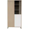 Image de Armoire 2 Portes Et 1 Niche Avec Claustra En Bois Décor Chêne Suave