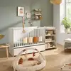 Image de Lit Bébé Combiné - 120x60cm - Evolutif En 90x190cm - Babyprice First - En Bois Et Chant Bois