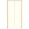 Image de Armoire Sauthon Cannelle 2 Portes 103 X 200 X 59 Cm Chêne Miel Bois