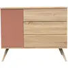 Image de Commode 1 Porte Et 3 Tiroirs