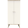 Image de Armoire Sauthon 2 Portes 86x190x56 Cm Beige Panneaux De Particules