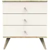 Image de Commode Sauthon Happy 3 Tiroirs 86x95x50 Beige Bois