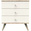 Image de Commode 3 tiroirs avec pieds bois - CAMILLE